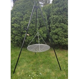 Sodo trikojis grilis su nerūdijančio plieno grotelėmis