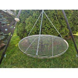 Sodo trikojis grilis su nerūdijančio plieno grotelėmis