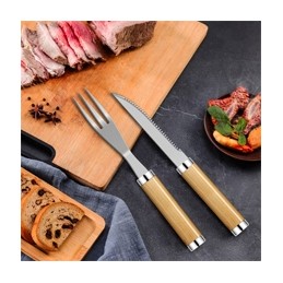 BBQ grilio rinkinys, nerūdijantis plienas, lagaminas, 26 dalys, medienos termometras