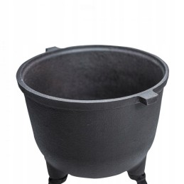 16l ketaus puodas, juodas, Rossner medžioklinis grilis