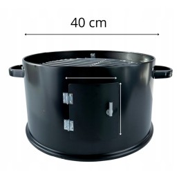 Rūkykla, grilis, anglių puodas, židinys, 3in1, apvalus, nešiojamas + nemokamas