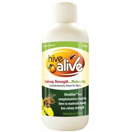 Siūlome HiveAlive 500 ml - porcija 50 šeimų - papildomas pašarų mišinys bitėms - LABAI GERAS PRODUKTAS!