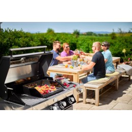 Rösle plancha grill plate, high quality cast iron grill plate