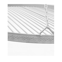 Kaltos plieno apvalios grotelės kepsninei, 100 cm