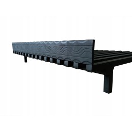 Židinys/židinio grotelės ant kojelių su dekoratyvine briauna