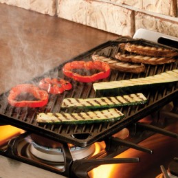 Dvipusė ketaus grotelių plokštė