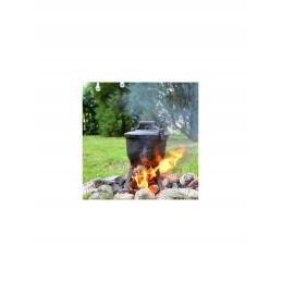 Laisvai statomas ketaus katilas, 8 litrų talpos medžioklės puodas, emaliuotas