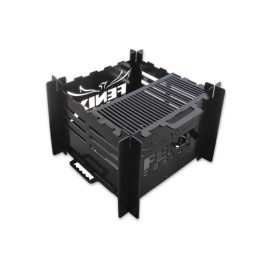 Bokštinės grotelės virš židinio