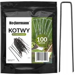 Metaliniai kaiščiai inkariniai kaiščiai agrotekstilei agrotekstilei 7x15cm 100vnt