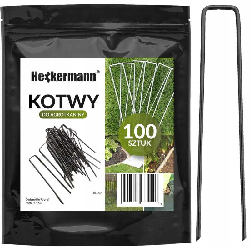 Metaliniai kaiščiai inkariniai kaiščiai agrotekstilei agrotekstilei 7x15cm 100vnt