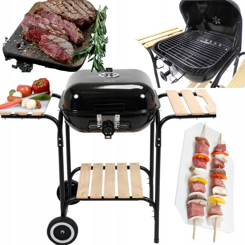 ⭐ sodo anglies grilis ant ratų apima 3 lentynas ⭐