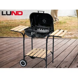 ⭐ sodo anglies grilis ant ratų apima 3 lentynas ⭐