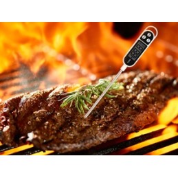 BBQ grilio rinkinys, nerūdijantis plienas, lagaminas, 26 vnt., termometras, dovana