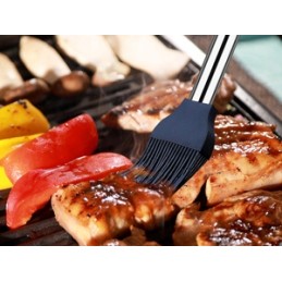 BBQ grilio rinkinys, nerūdijantis plienas, lagaminas, 26 vnt., termometras, dovana