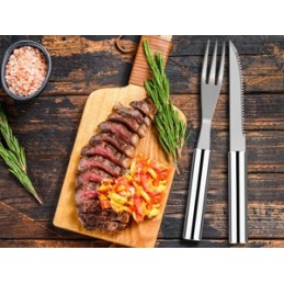 BBQ grilio rinkinys, nerūdijantis plienas, lagaminas, 26 vnt., termometras, dovana