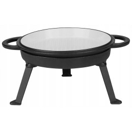 Medžioklinis virdulys 15 litrų. emaliuotas. 3in1. grilio dangtelis.