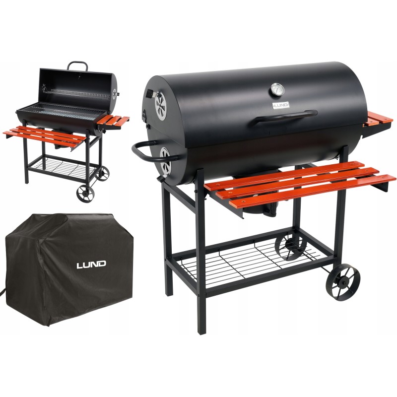 Grilis anglimis su dangteliu, grotelės 71x34,5cm + dangtis