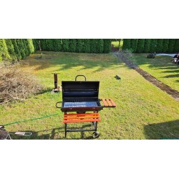 Grilis anglimis su dangteliu, grotelės 71x34,5cm + dangtis