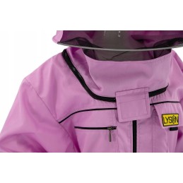 XXXL violetinis bitininkystės kostiumas su kepure
