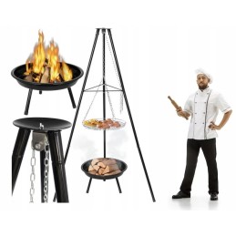 ✅Curron pakabinamas trikojis ugnies duobė triplebbq gm10000