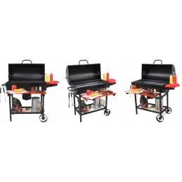 Grilis anglimis su dangteliu, grotelės 71x34,5cm + dangtis