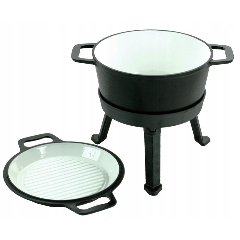 Ketaus medžioklės puodas, 15l