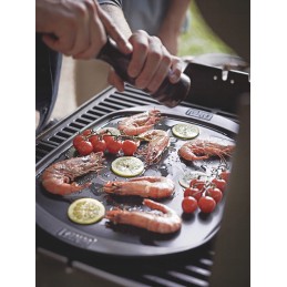 Weber plancha keraminė grilio lėkštė plancha griliui, skirta virduliui ir dujiniam griliui, keraminė weber, priedai weber griliu