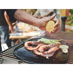 Weber plancha keraminė grilio lėkštė plancha griliui, skirta virduliui ir dujiniam griliui, keraminė weber, priedai weber griliu