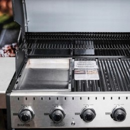 Wok padėklas Santos griliui, įdėklas Broil King Baron kepsninėms, nerūdijantis plienas