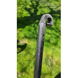 Trikojis grilis laužui, medinė ritė, apvalios grotelės