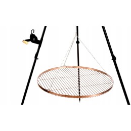 Grilio komplektas, židinys, sodo židinys, nerūdijančio plieno grotelės, 70 cm