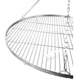 Grilio komplektas, židinys, sodo židinys, nerūdijančio plieno grotelės, 70 cm