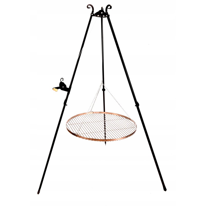 Grilio komplektas, trikojis, sodo židinys, grotelės fi70