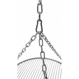 80 cm grilio grotelės, nerūdijantis plienas, apvali rūgštims atspari grandinėlė, gamintojas