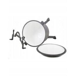 Laisvai statomas ketaus katilas, 8 litrų talpos medžioklės puodas, emaliuotas