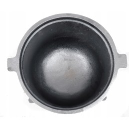 Laisvai statomas ketaus katilas, 8 litrų talpos medžioklės puodas, emaliuotas