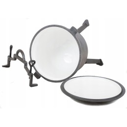 Laisvai statomas ketaus katilas, 8 litrų talpos medžioklės puodas, emaliuotas