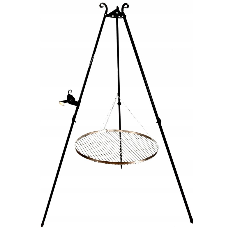 Trikojis grotelės, nerūdijančio plieno, apvalios pakabinamos grotelės, skersmuo 70 cm