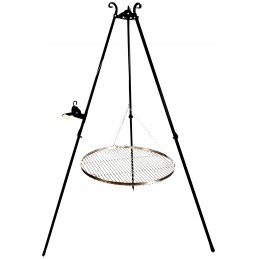 Trikojis grotelės, nerūdijančio plieno, apvalios pakabinamos grotelės, skersmuo 70 cm