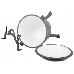 Ketaus medžioklinis puodas, emaliuotas puodas, židinys, 8l, keptas vengriškas