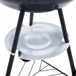 Nešiojamos anglies kepsninės xxl, su ratukais, 44 cm