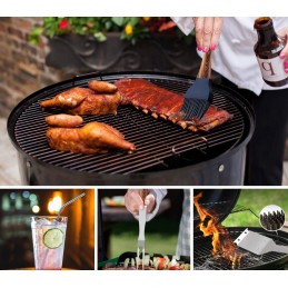 Kepsninės rinkinys su 26 priedais, mentele, šakute ir atidarytuvu