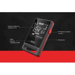 Belaidis LCD grotelių termometras su programėle telefone