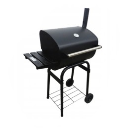 Didelė anglinė sodo kepsninė su dangteliu, 47 cm grotelėmis - laikina akcija!