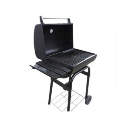 Didelė anglinė sodo kepsninė su dangteliu, 47 cm grotelėmis - laikina akcija!