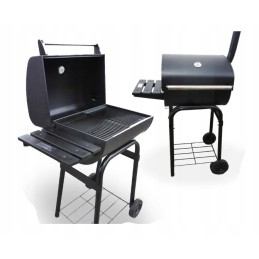 Didelė anglinė sodo kepsninė su dangteliu, 47 cm grotelėmis - laikina akcija!