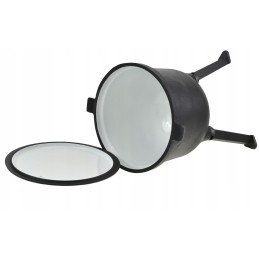 Medžioklinis virdulys 8 litrų, emaliuotas, emaliuotas ketaus laužo puodas