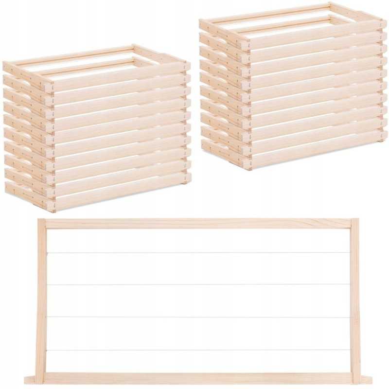 Langstroth bičių avilio rėmas, pušis, laidinis, 232 mm, 20 vnt