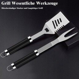 Grilio priedų rinkinys lagamine, 38 vnt