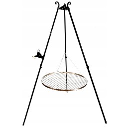 Trikojis grotelės, nerūdijančio plieno, apvalios pakabinamos grotelės, skersmuo 70 cm